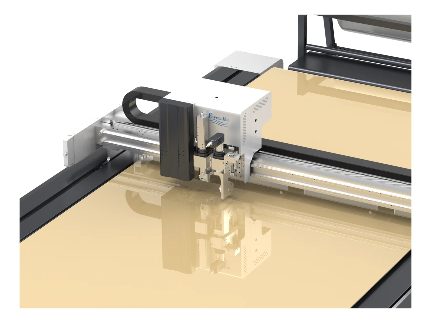 favorable Fiberglass Cutter — Modular smart cutting head with servo drive